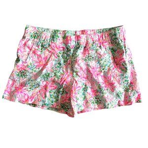 Lilly Pulitzer Women’s  Sz XL Lilo Linen Pink Floral Shorts